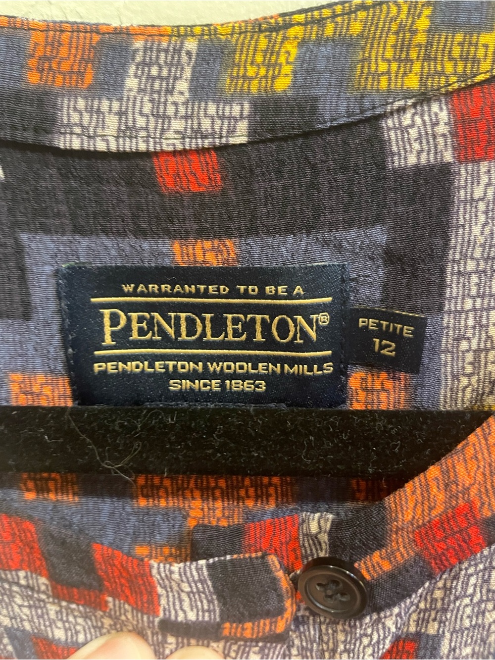 Pendleton Multicolor Geometric Short Sleeve Tee - Picture 4 of 7